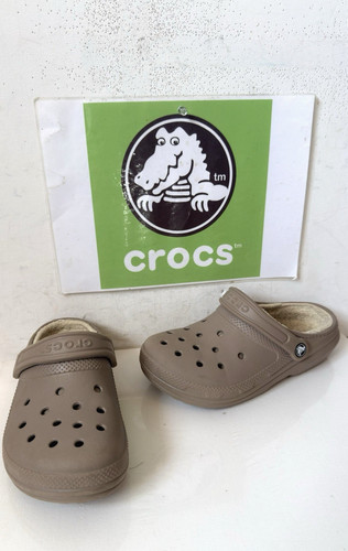 Zoccoli foderati crocs - crocs, taupe