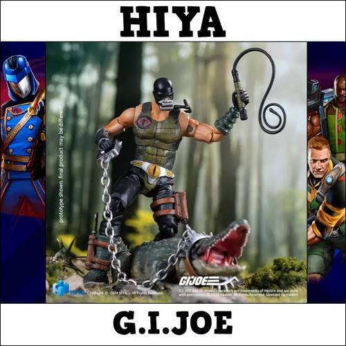 Hiya toys joe series croc - toys, g.i.joe