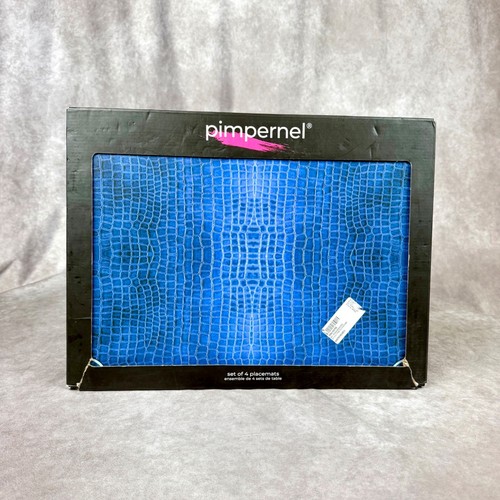Pimpernel blue croc leather - blue,